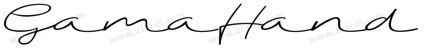 GamaHand Regular字体转换